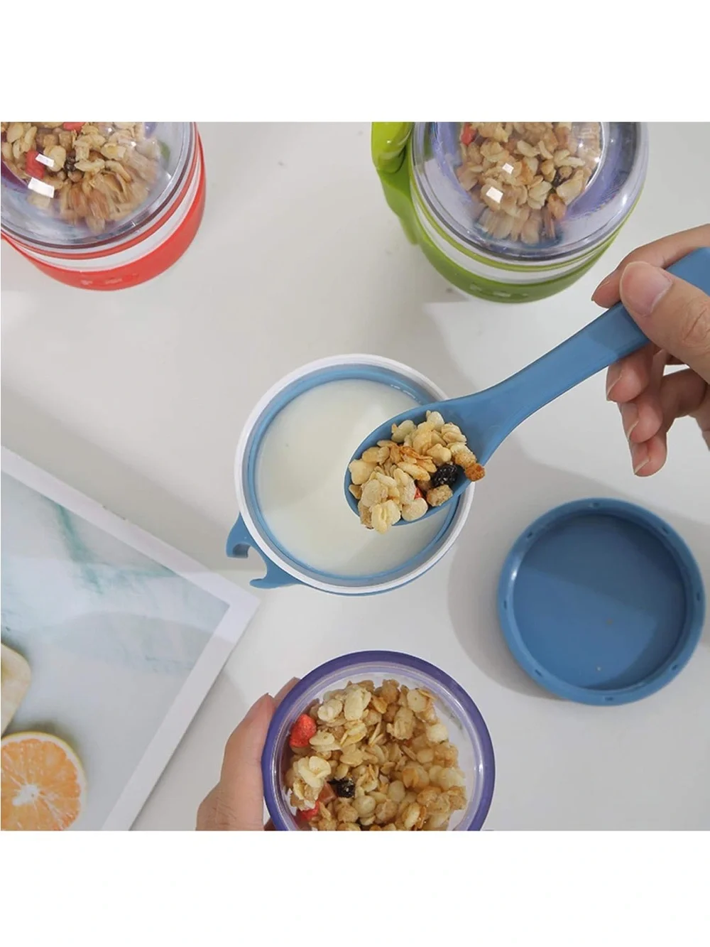 Joie Travel Yogurt Cup with Spoon - Lime